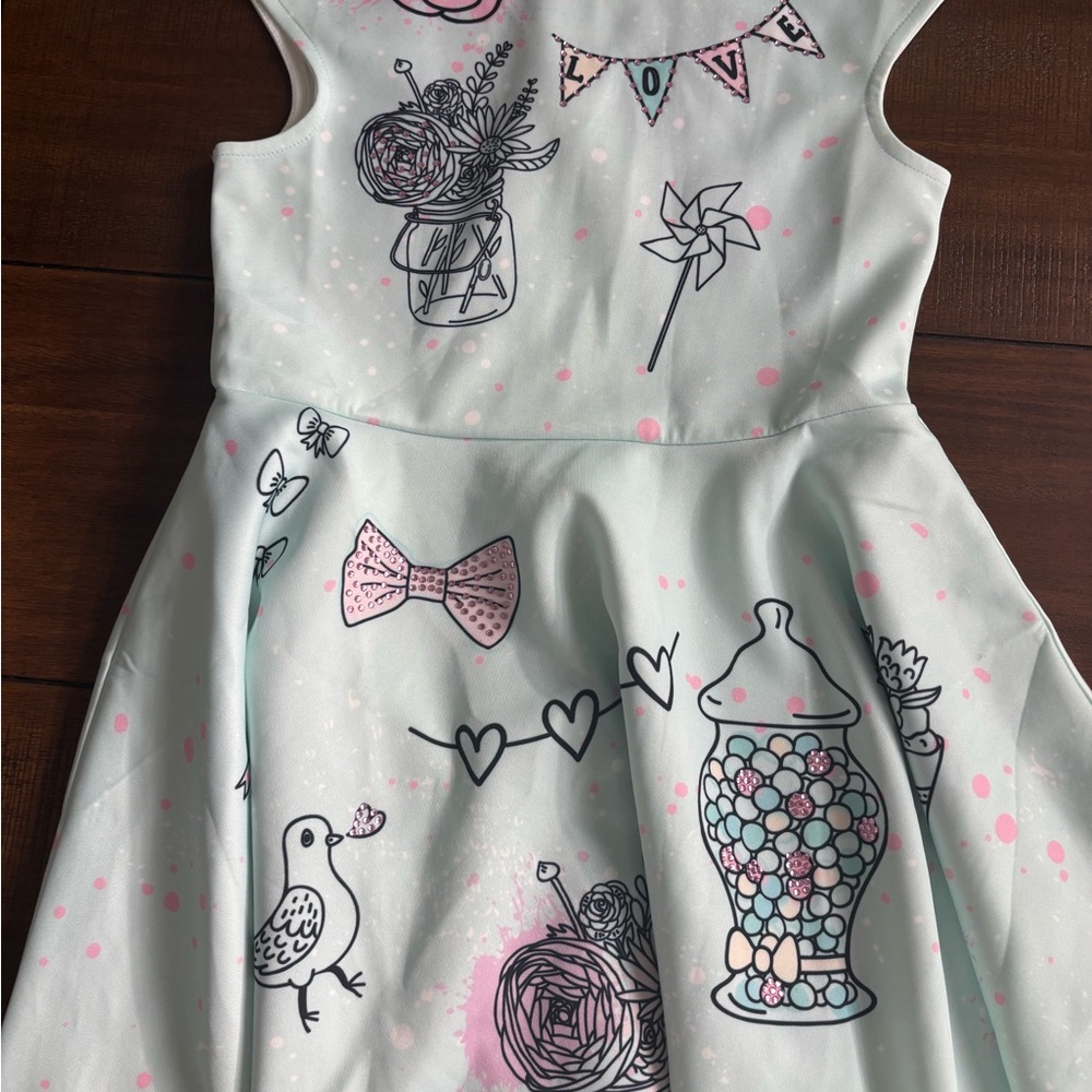 NWT! Truly Me Kids size 8 whimsical playful Dress